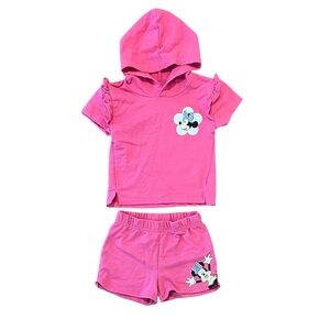 Disney Junior Pink Minnie Two Piece Outfit 3T